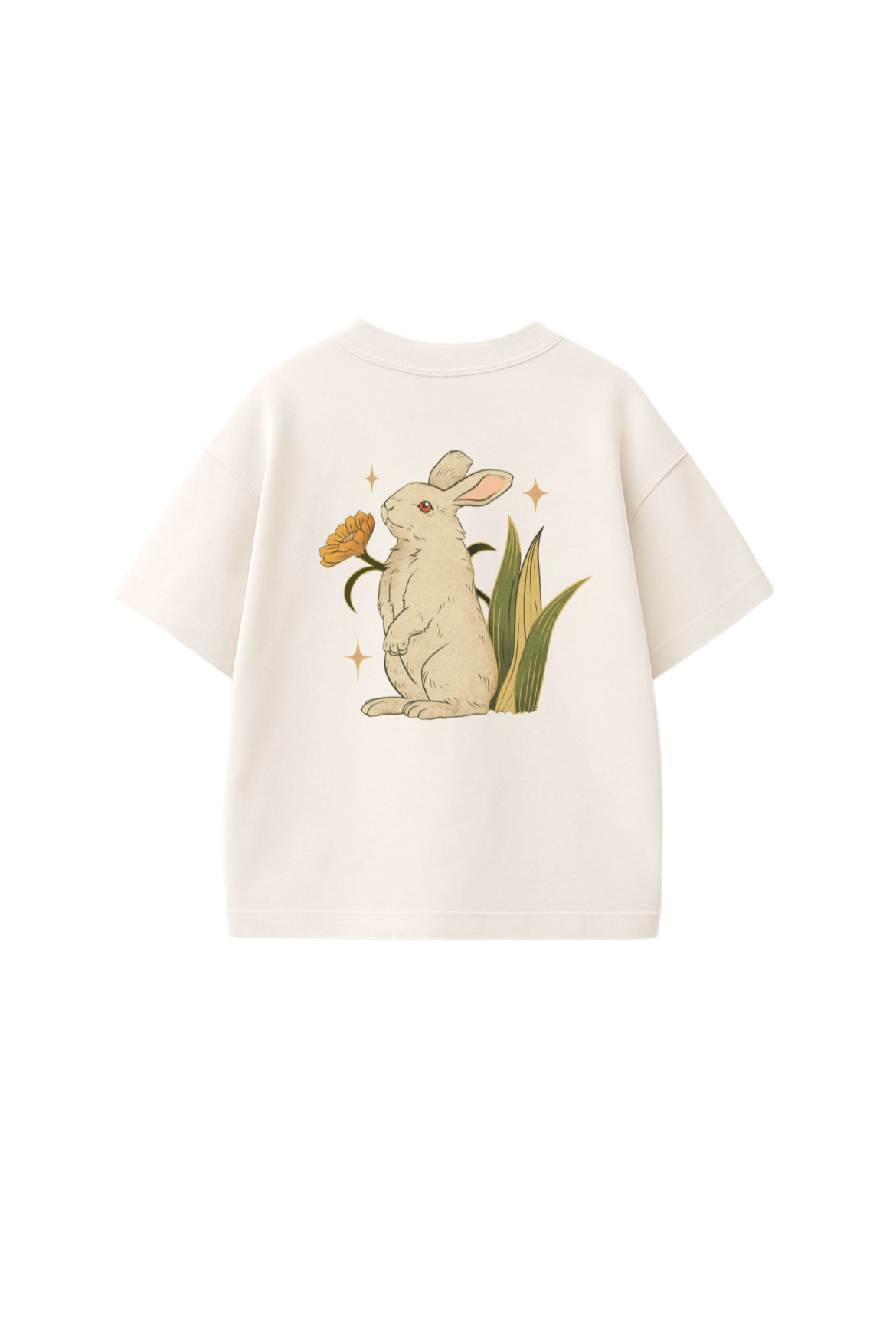 Follow The Rabbit Oversized T-Shirt – Off White