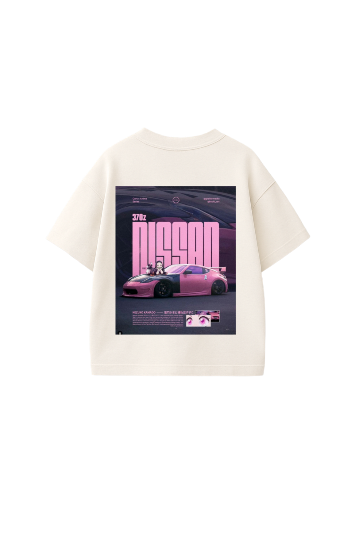 Nissan 370Z Anime Graphic Oversized T-Shirt