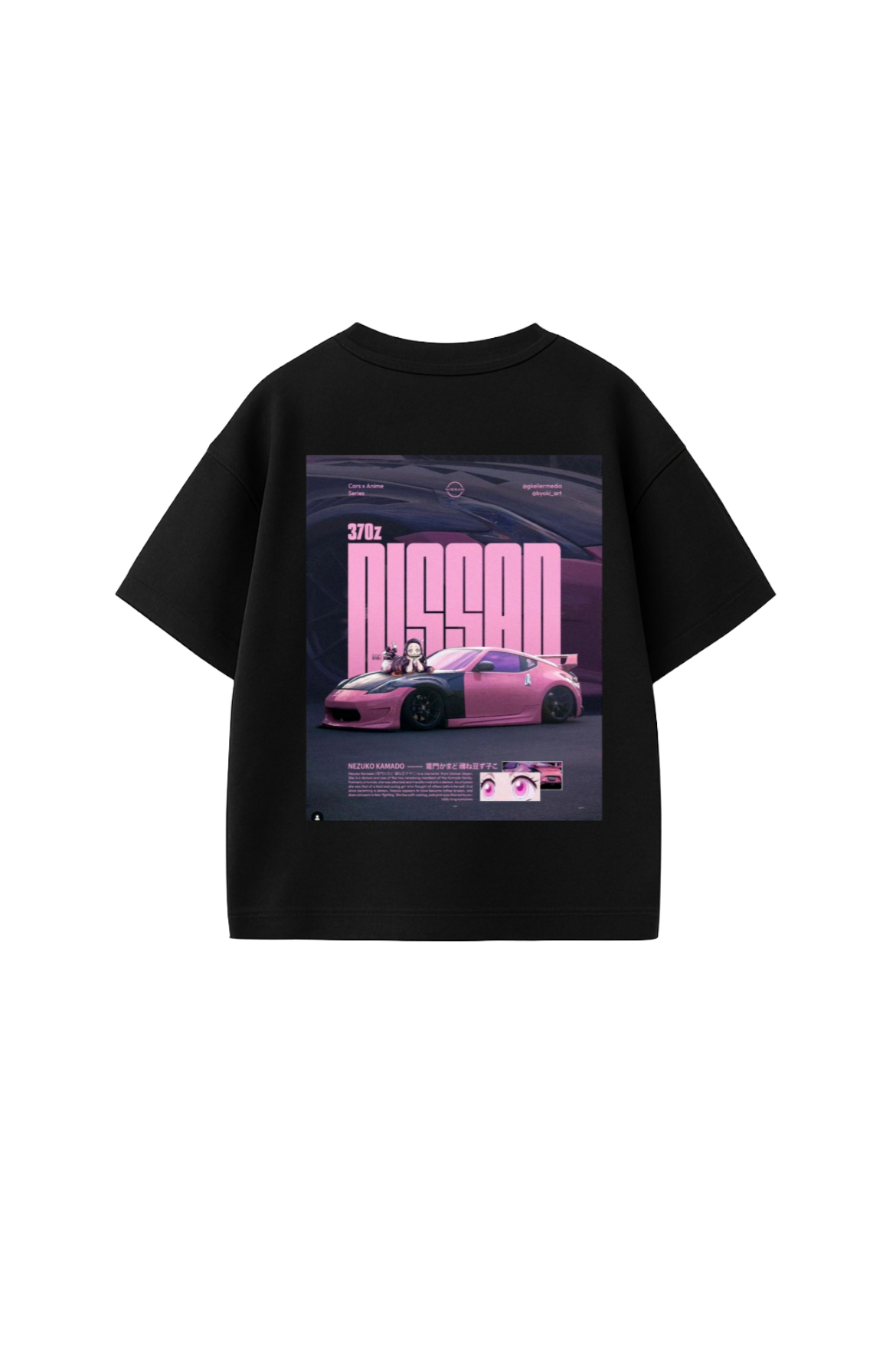 Nissan 370Z Anime Graphic Oversized T-Shirt