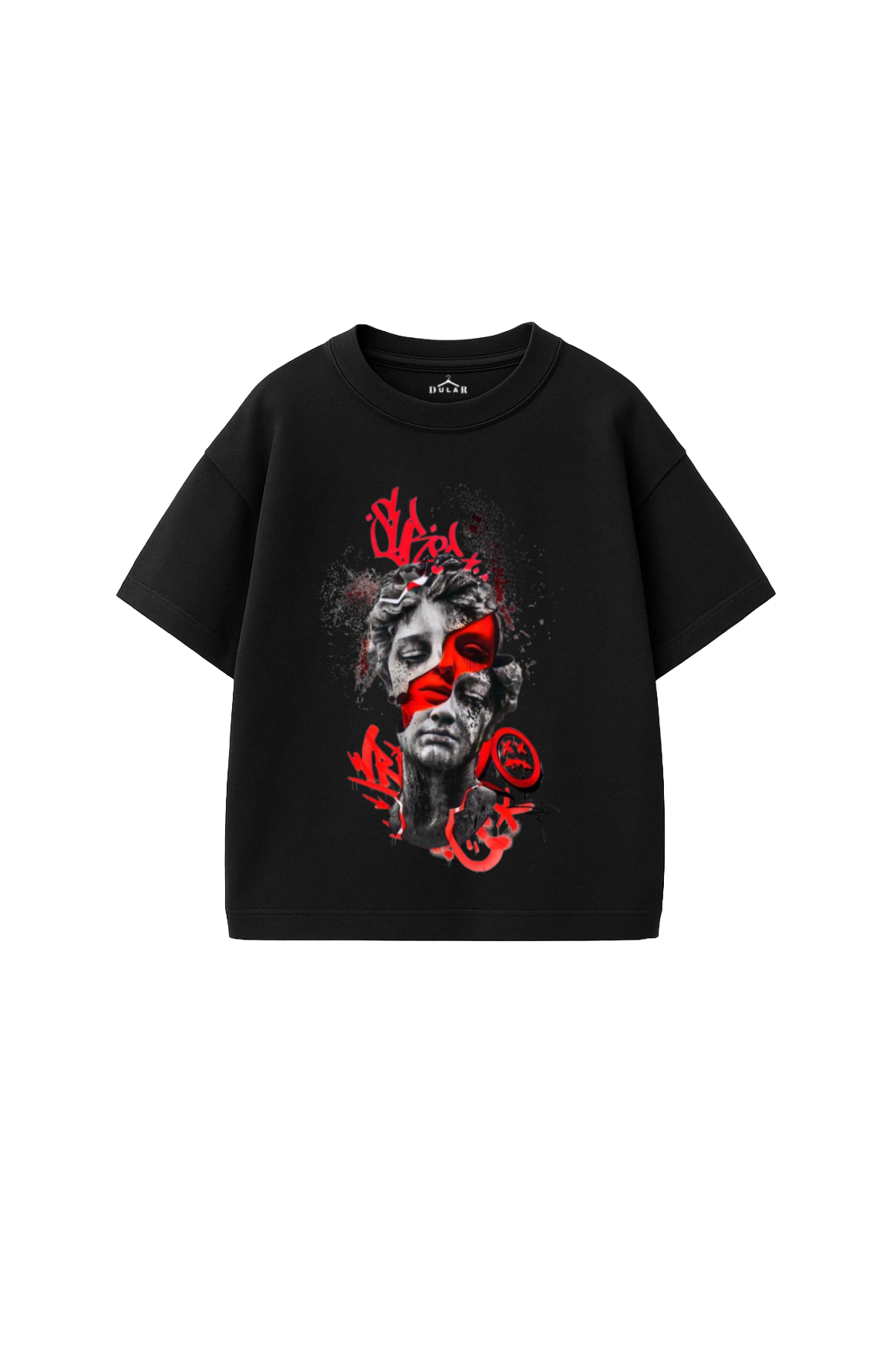 Graffiti Art Face Oversized T-Shirt
