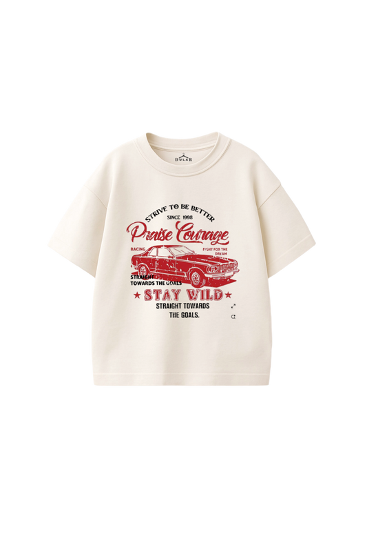 Stay Wild Vintage Car Oversized T-Shirt