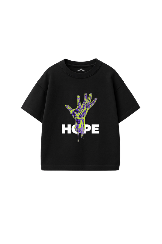 HOPE Skeleton Hand Oversized T-Shirt