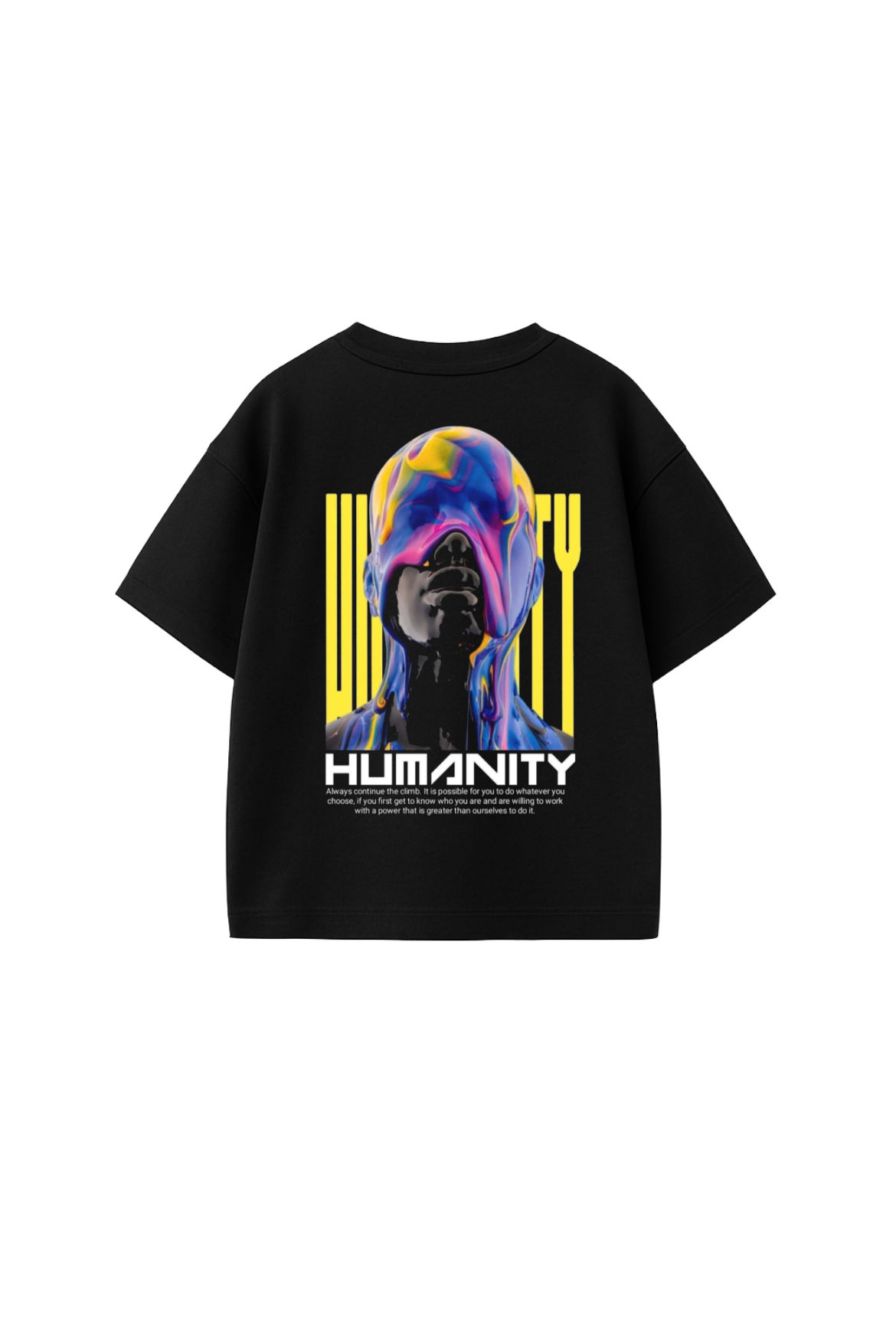 Humanity Oversized Graphic T-Shirt – Black