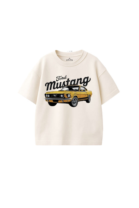 Ford Mustang Classic Oversized Graphic T-Shirt