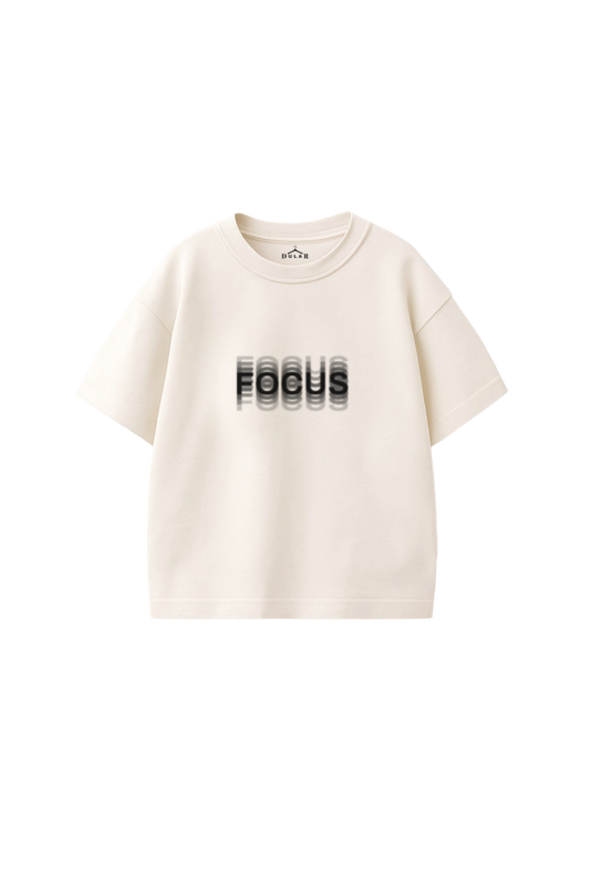 FOCUS Oversized -Tee Off White