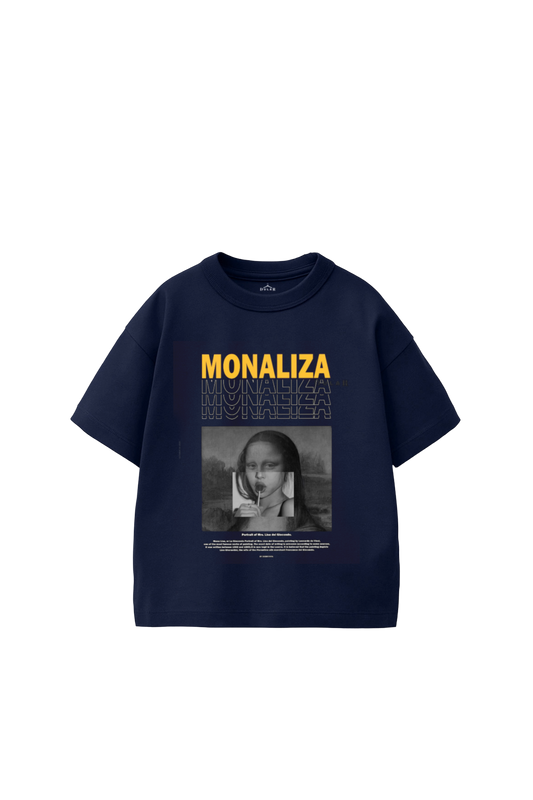 Mona Liza Oversized Graphic T-Shirt