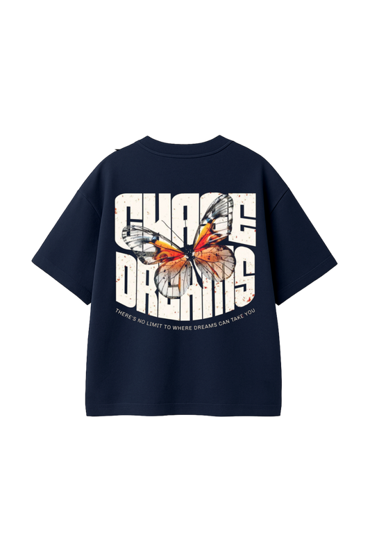 Chase Dreams Butterfly Graphic Oversized T-Shirt