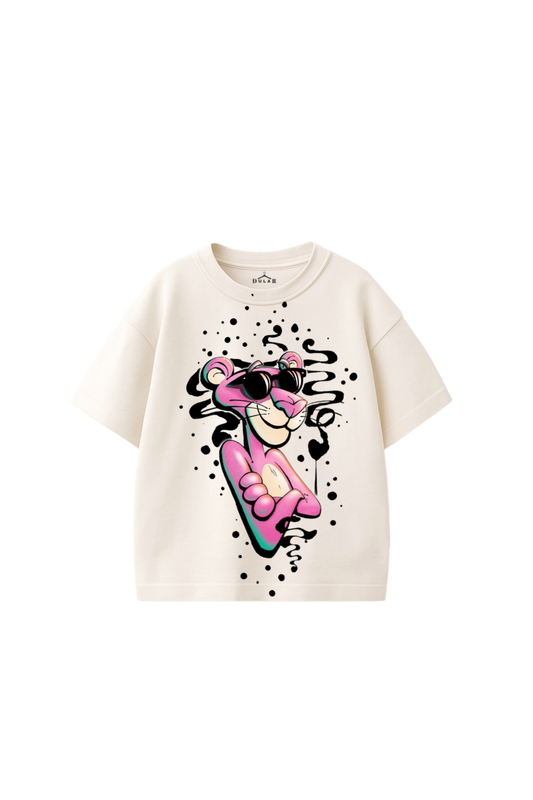 Graffiti Panther Oversized T-Shirt