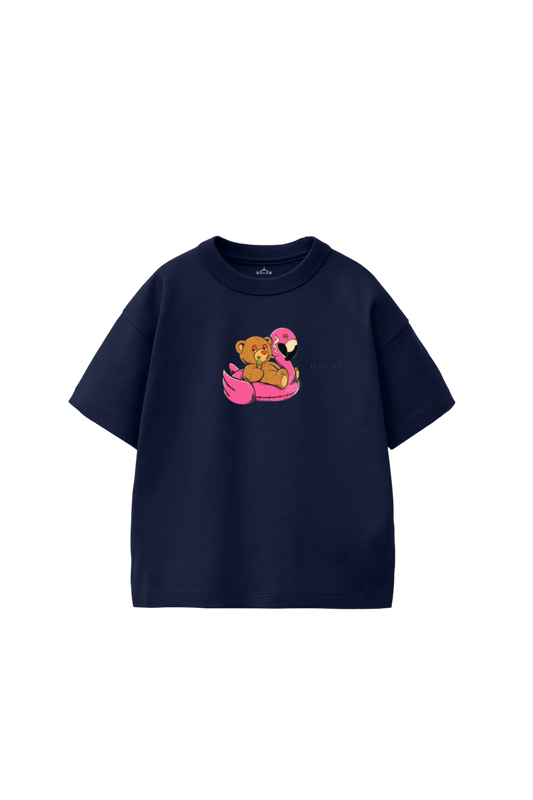 Teddy & Flamingo Float Oversized T-Shirt