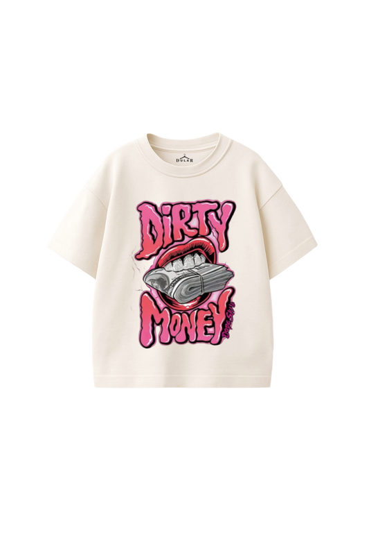 Dirty Money Graphic Oversized T-Shirt
